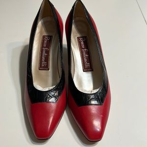 RENZO FONTANELLI COLOR RED AND BLACK, Size 9